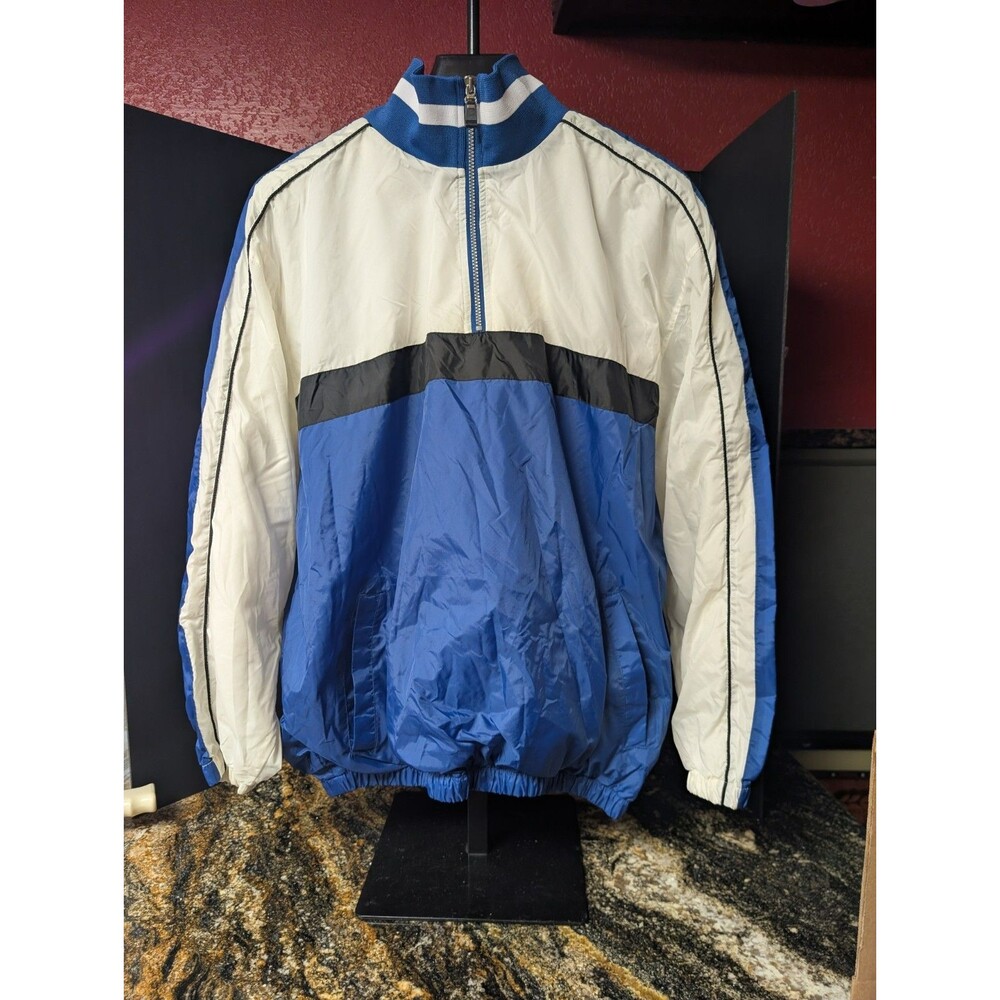 Vintage 90s Pro Spirit Half Zip Pullover Windbreaker  Jacket Large